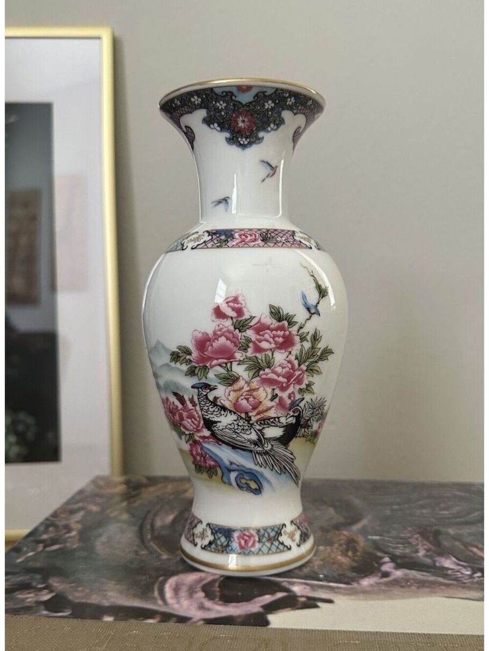 The Martha Washington Vase Fine Porcelain By Lenox Approx. 7.75" Tall EUC